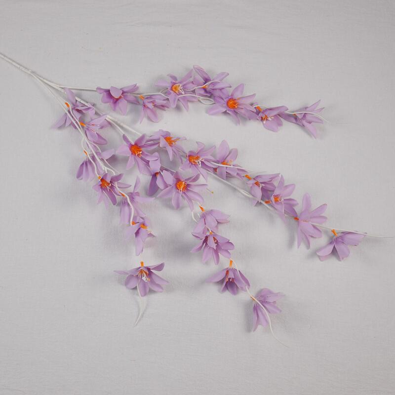 Ruyi lirio flor artificial alta rama champán boda flor boda salón decoración techo flor seda flor falsa Flor al por mayor