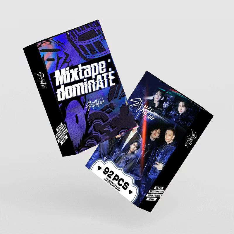 LOMOカードStraykids新アルバム両面小カード92枚hdカラープリント写真カードインスタ応援カード|undefined