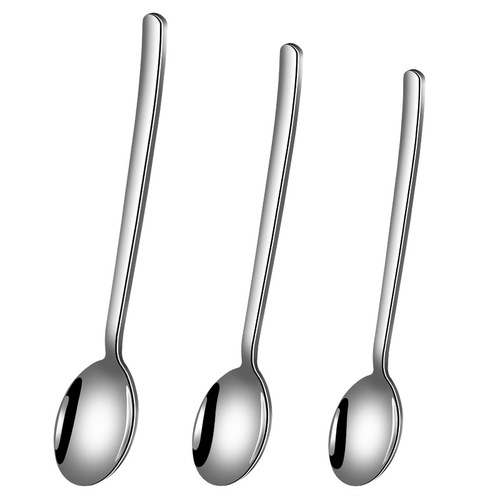 Spoon 304 stainless steel Korean style spoon high-end tableware household eating soup spoon thick stirring coffee spoon wholesale