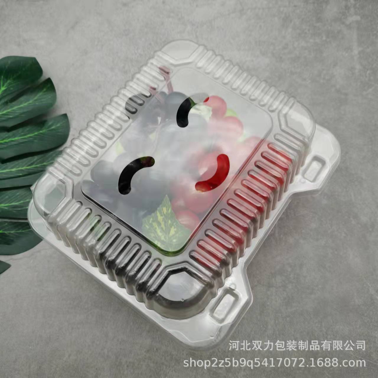 草莓塑料包装盒 PET一次性包装盒 带孔水果塑料托 厂家批发直销