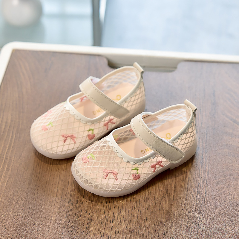 Zapatos para niñas 2026 primavera y verano zapatos para bebés con suela suave zapatos princesa zapatos para niños zapatos para niñas sandalias ventiladas