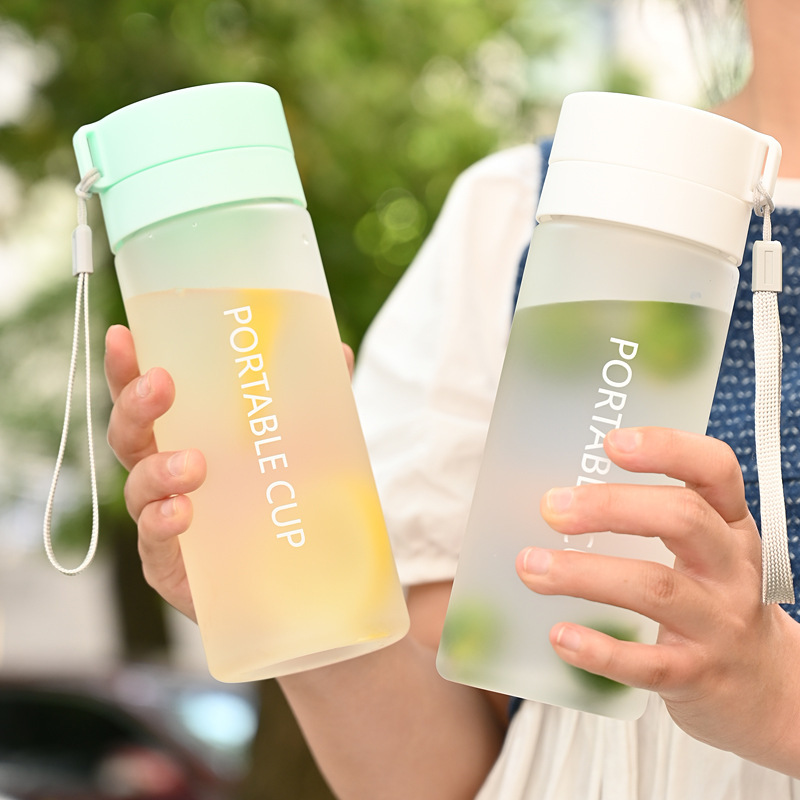 Böyük Həcmli İdman Su Qabı, Çay və Su Ayrılan Plastik Fincan