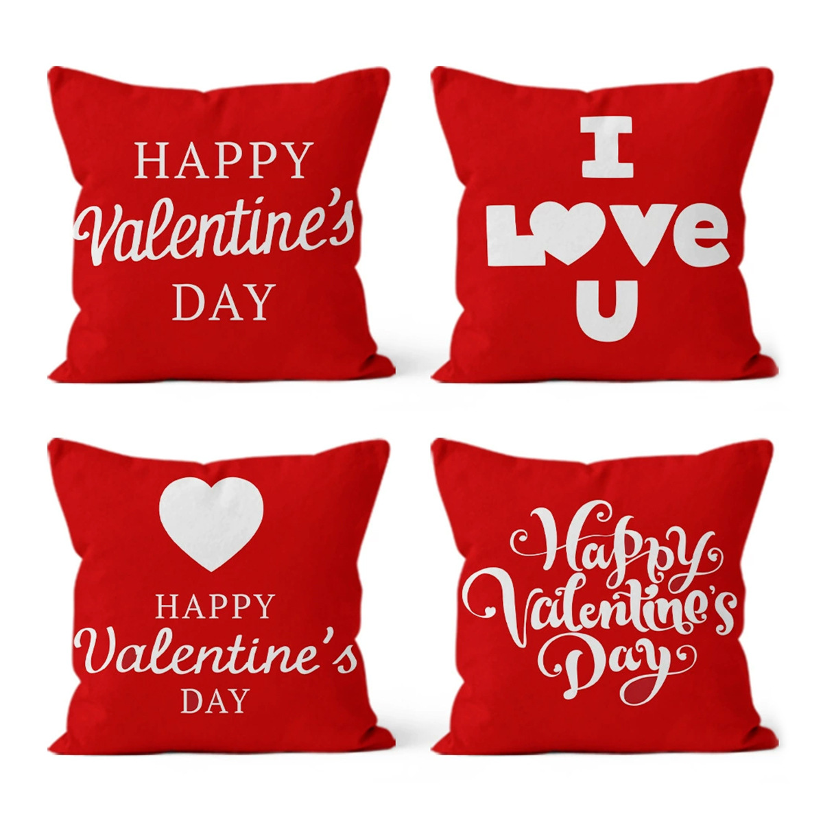 2025 nuevo rojo día de San Valentín almohada moderna y simple nórdica almohada sofá sala de estar almohada cama almohada