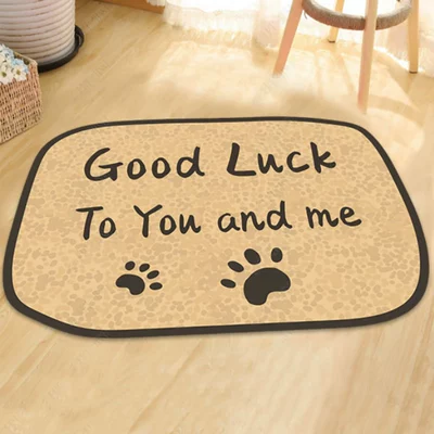 Wear-resistant Washable Door Mat, Avtomobil döşəmə paspasları - linen-footprint-alien-4060cm