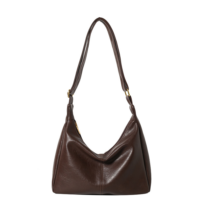 Maillard estilo simple bolso de mensajero suave de gran capacidad 2024 nuevo bolso de hombro de ocio de todo fósforo de moda