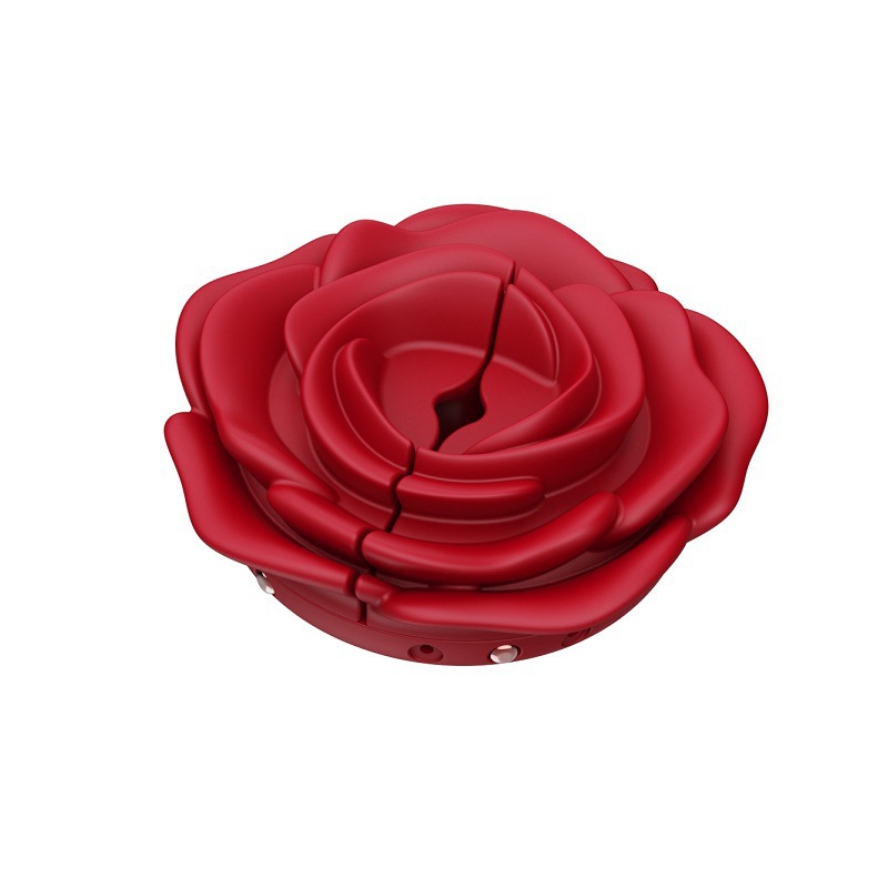 Remote Control Rose Vibrating Clamps, 10-Frequency USB Rechargeable Nipple & Labia Massager — detail image 8