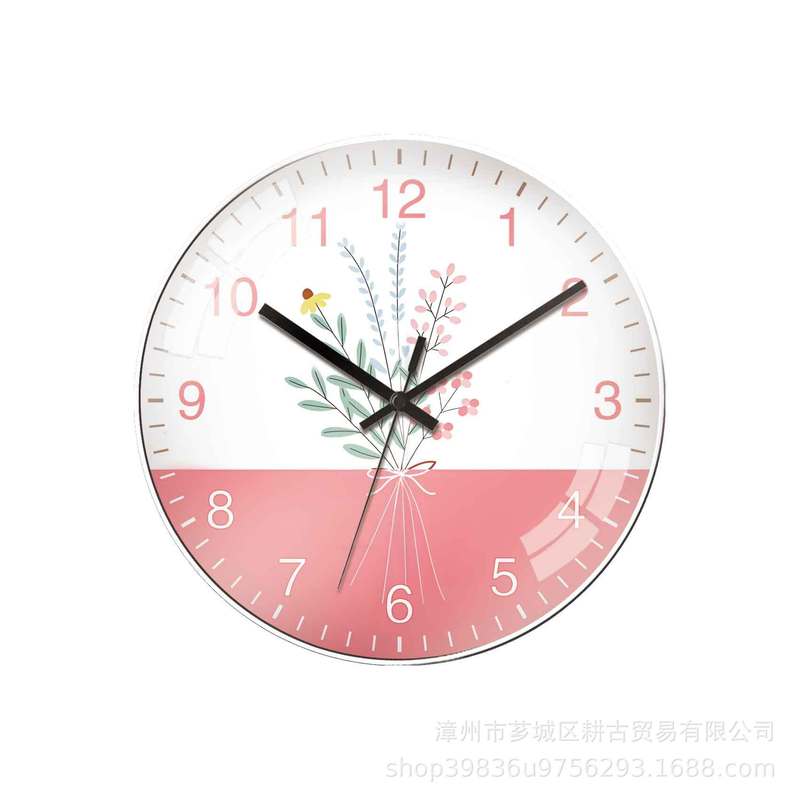 12inch 子猫時計寝室の壁時計リビングルームシンプルな創造的な文学パーソナライズされた時計サイレント時計クロスボーダーホット|undefined