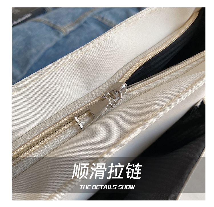 Cross-border wholesale large-capacity five-pointed star canvas single-shoulder bag, cute school style crossbody bag, student commuting bag for classes undefined