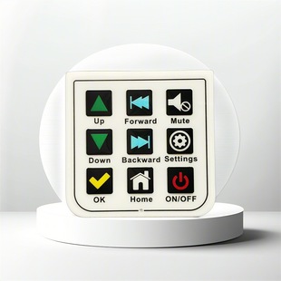 Silk Screen Industrial Equipment Membrane Switch Pvc Button Control Panel Electronic Equipment Membrane Control Surface Sticker