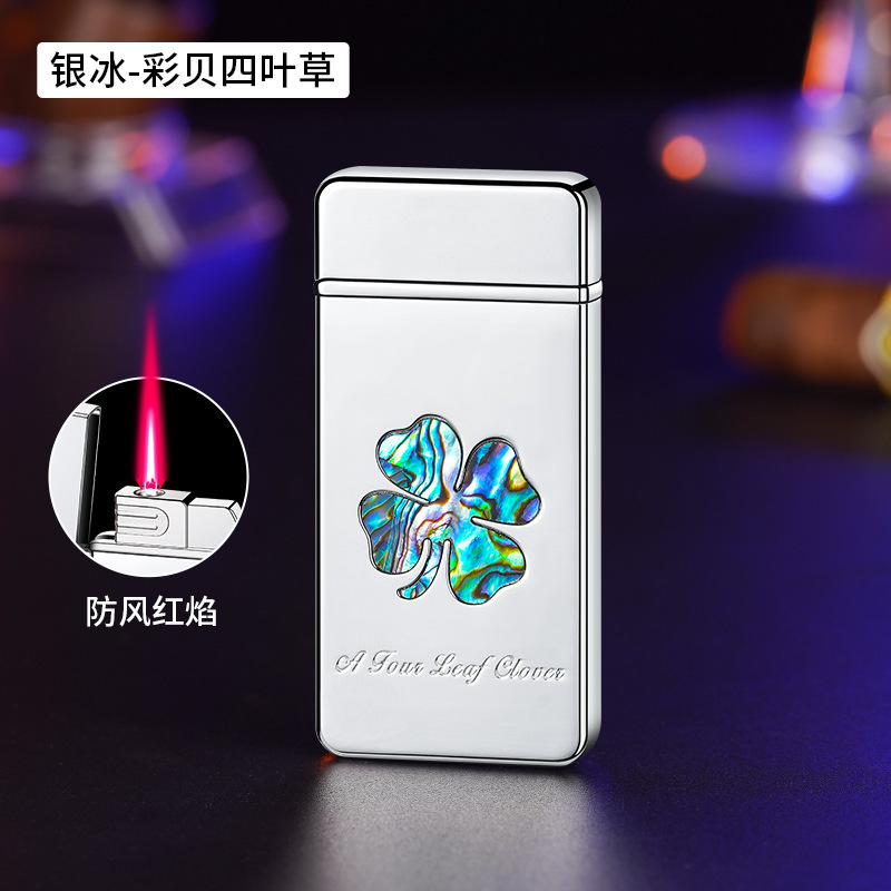 新しい色貝の薄い防風の赤い炎のライターの丈夫な個性の潮の贈り物のネットの赤い同項を代行します。|undefined