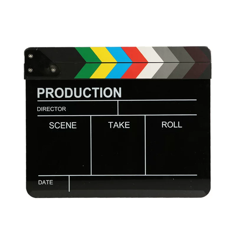 Filming props movies English clapping film and television acrylic field clapping board director board creative decoration ornaments