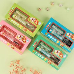 Elegant Self-Adjusting Pen for Primary School Students, Pocket Pen with Replaceable Ink Cartridge, Gift Boxed