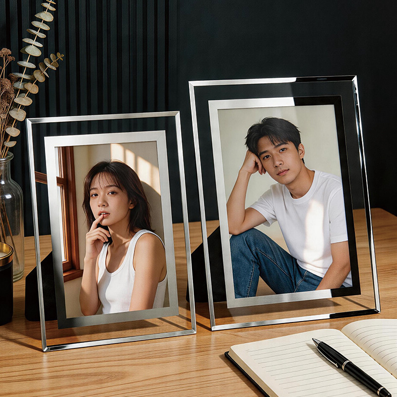 Glass crystal photo frame, empty frame for display, high-end feel, 566 inches, 77 inches, 8 8inch 10inch a4 photo frame wholesale