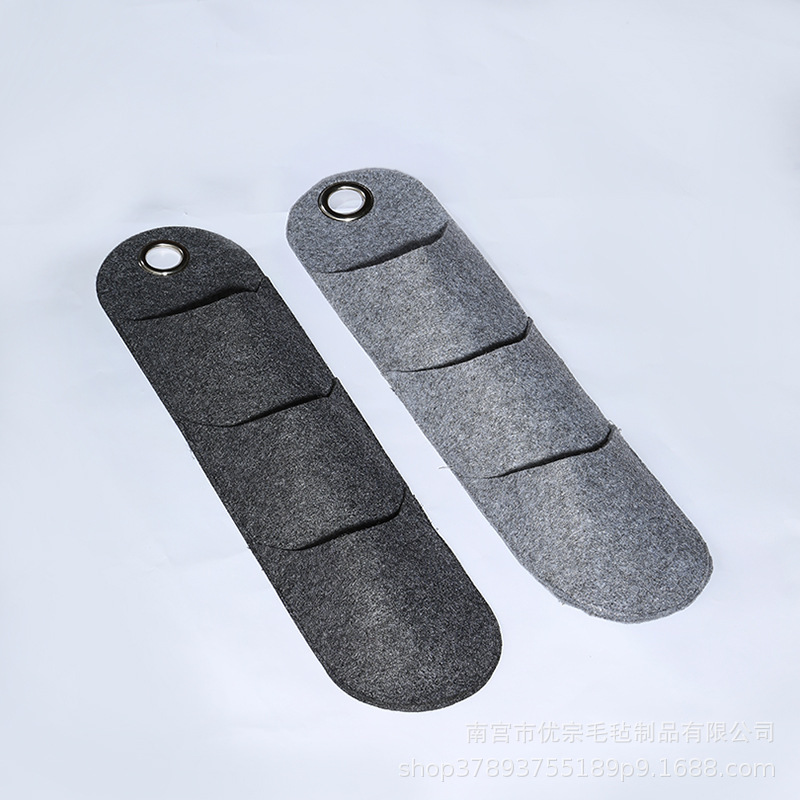 Japonés llano fieltro tela almacenamiento colgante bolsa almacenamiento colgante multi-capa colgante bolsa simple fabricante en stock