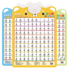 一年生の識字同期中国語ピンインのアルファベットの壁には音があります。