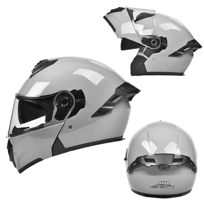 Ad Electric Motorcycle Helmet Men's and Women's Winter Motorcycle Safety Helmet All-Season Full-Face Helmet 3C Certified Open-Face Helmet (Motorcycle Safety Supplies) - gray-3c-certification-class-a-hd-mirror-m-suitable-for-head-circumference-57-58