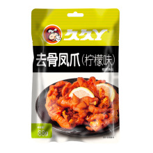 久久丫柠檬去骨凤爪88g鸭脖鸭翅鸭舌鹌鹑蛋猪蹄凤爪鸭掌去骨全系