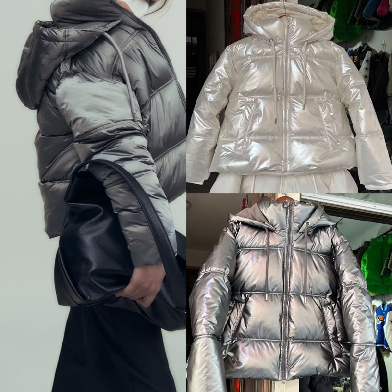 spring keep warm short demi-season down jacket with hood