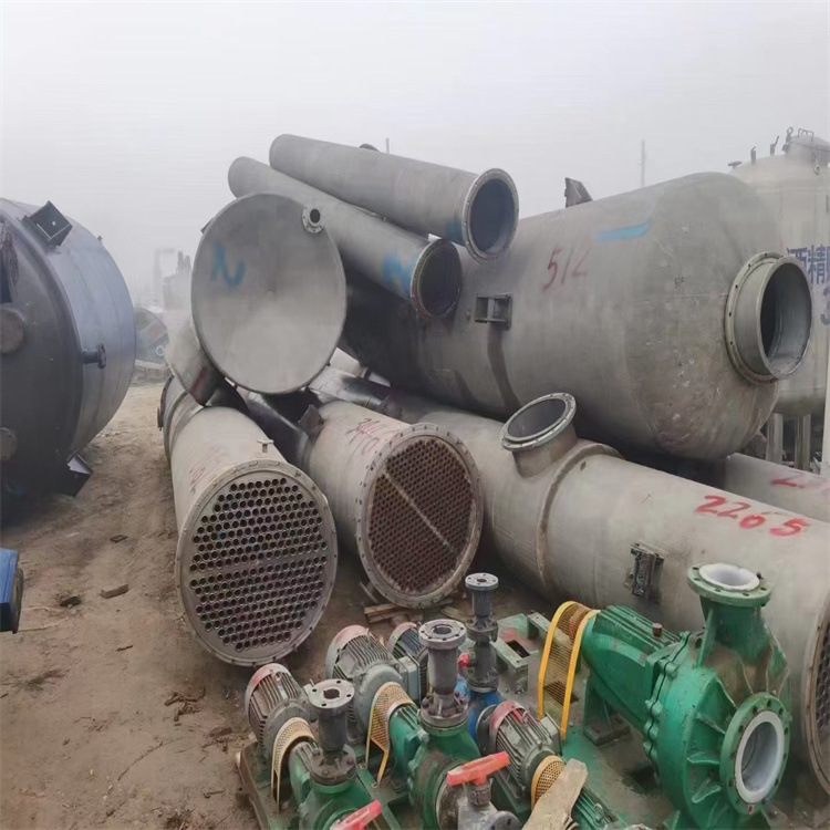 二手双效2吨316材质强制蒸发器 工业废水处理设备
