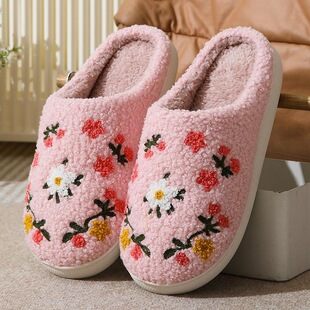 V 55581 Cozy Home Floral Slippers ������ů����Ь