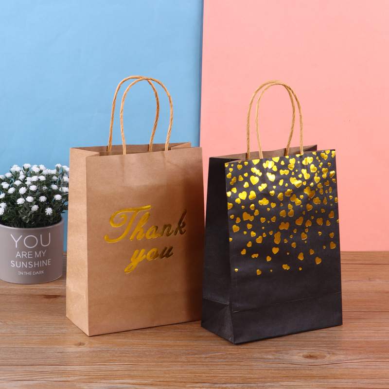 厂家批发手提购物纸袋 烫金白卡纸服装包装袋 礼品袋支持印制logo