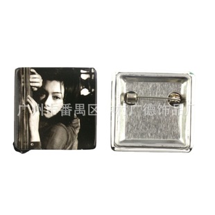Manufacturers Supply European and American Style Tinplate Badges Corporate Badges Square Badges