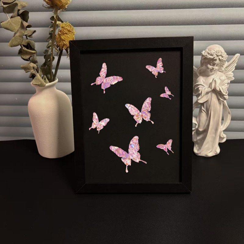 Pintura de conchas de mariposa de caracoles hecha a mano DIY paquete completo de materiales de actividad creativa grupo de construcción de marcos de abollo