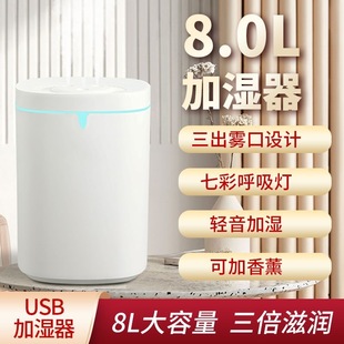 8 liters large capacity USB air humidifier bedroom home bedroom office fog mute mother and baby aromatherapy spray