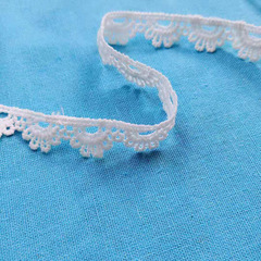 New 1.5cm Wide Milk Silk Water-Soluble Lace Edge Embroidery Lattice Lace Edge Filling for DIY Curtain Decorations