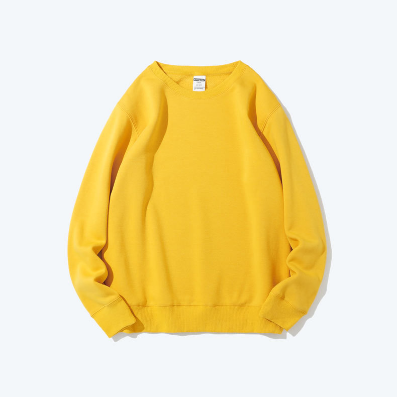 Sudadera de forro polar para trabajo con impresión de logotipo personalizado, uniforme de equipo publicitario, camiseta de grupo con texto impreso, uniforme de trabajo de manga larga al por mayor, engrosada.