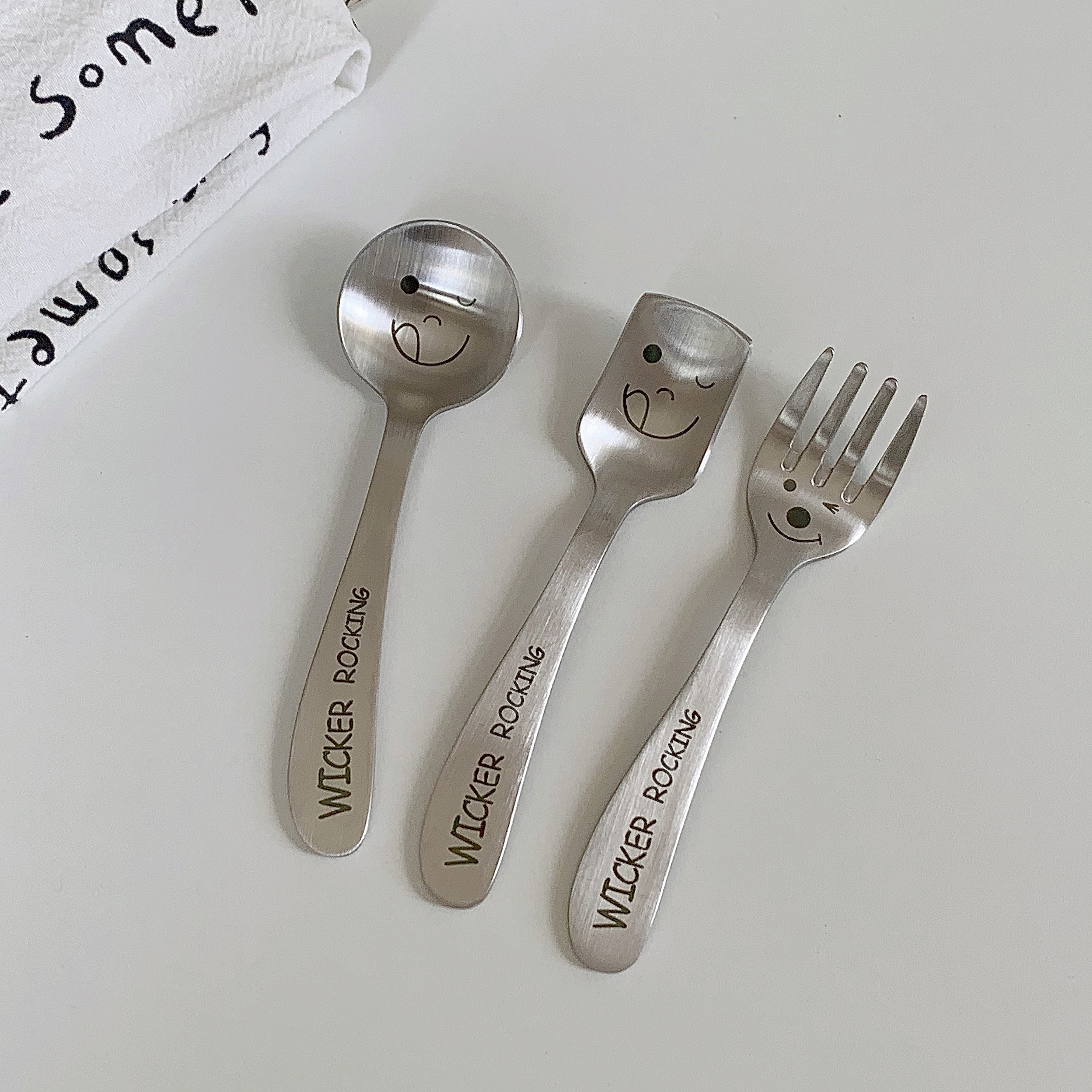 304 스테인레스 스틸-웃는 3 피스 세트