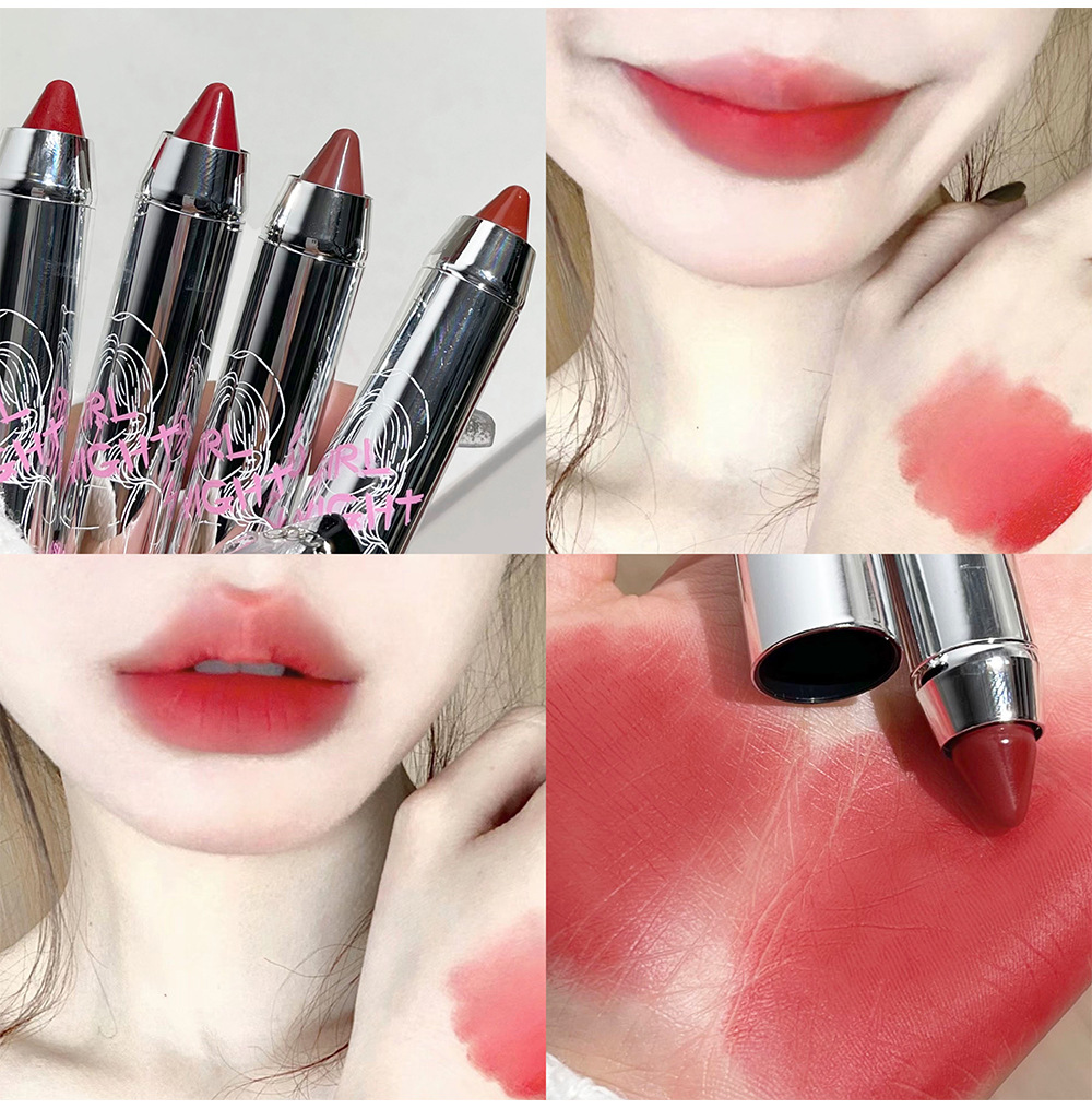 SUSU SKY Sweet Core Story Matte Lipstick Velvet Whitening Lip Gloss Rich Color Color without drying out Cross-border makeup undefined