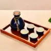 ↤↤↤Half a pound of ink blue + 4 cups + tray wine glass 30ml↦↦↦
