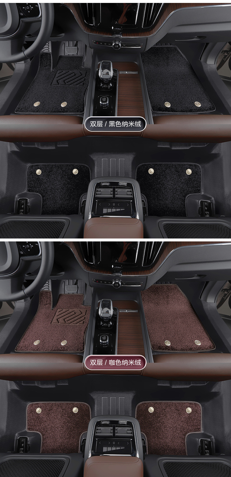 Volvo Xc60 Floor Mats, Fully Enclosed Special Car Supplies, Interior Decoration Modification Accessories, 24 Tpe Floor Mats