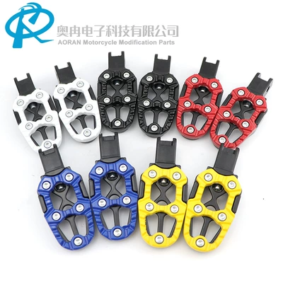 Cnc Aluminum Alloy Foot Pedal Metal Non-Slip Footrest Neutral Durable Wear Resistant Rear Footrest Motorcycle Neutral Modify