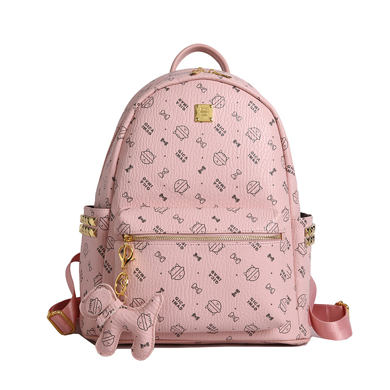 Colgante de cinta rosa claro
