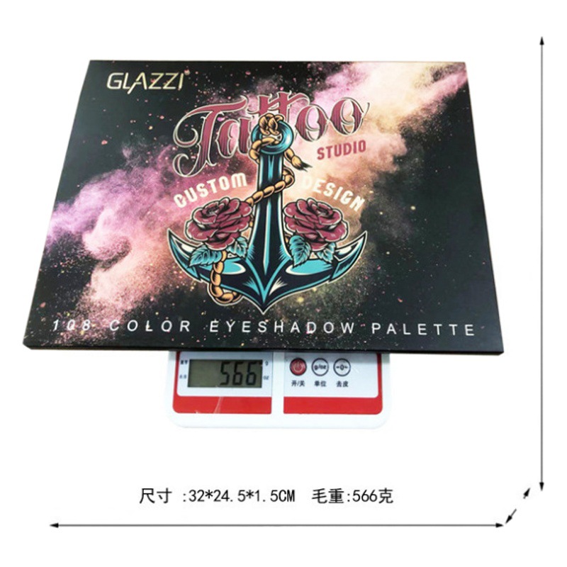 Nicho europeo y americano sombra de ojos ins super popular 108 color sombra de ojos placa impermeable artista de maquillaje rendimiento Placa de maquillaje COS