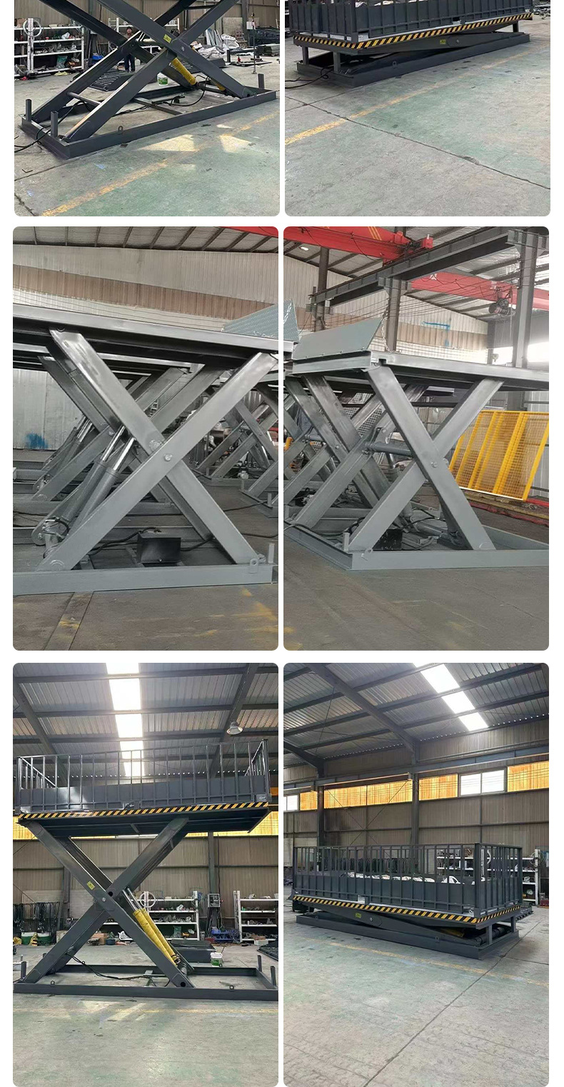 Direct manufacturer of electric lifting platforms, large-tonnage warehouse and workshop cargo loading and unloading fixed scissor lifts