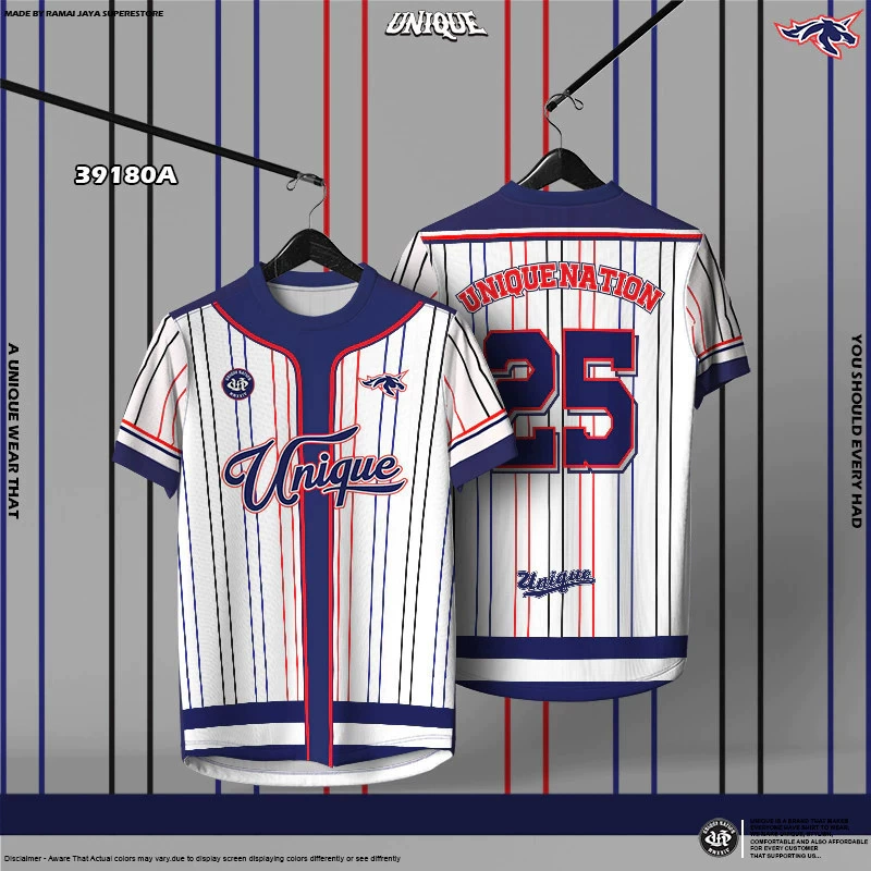 Юго-Восточная Азия Shopee TK Летняя футболка в полоску с 3D принтом Мужская футболка с круглым вырезом + бесплатный дизайн имени и номера