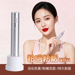 5分間で美しくするリップパウダー、ピンク色の微結晶導入パウダー、充電式、ベース付き、美容店と同じモデル、卸売