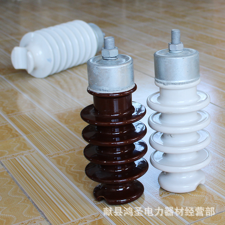 现货供应高压陶瓷支柱瓷瓶电站线路绝缘陶瓷棒式绝缘子电力金具