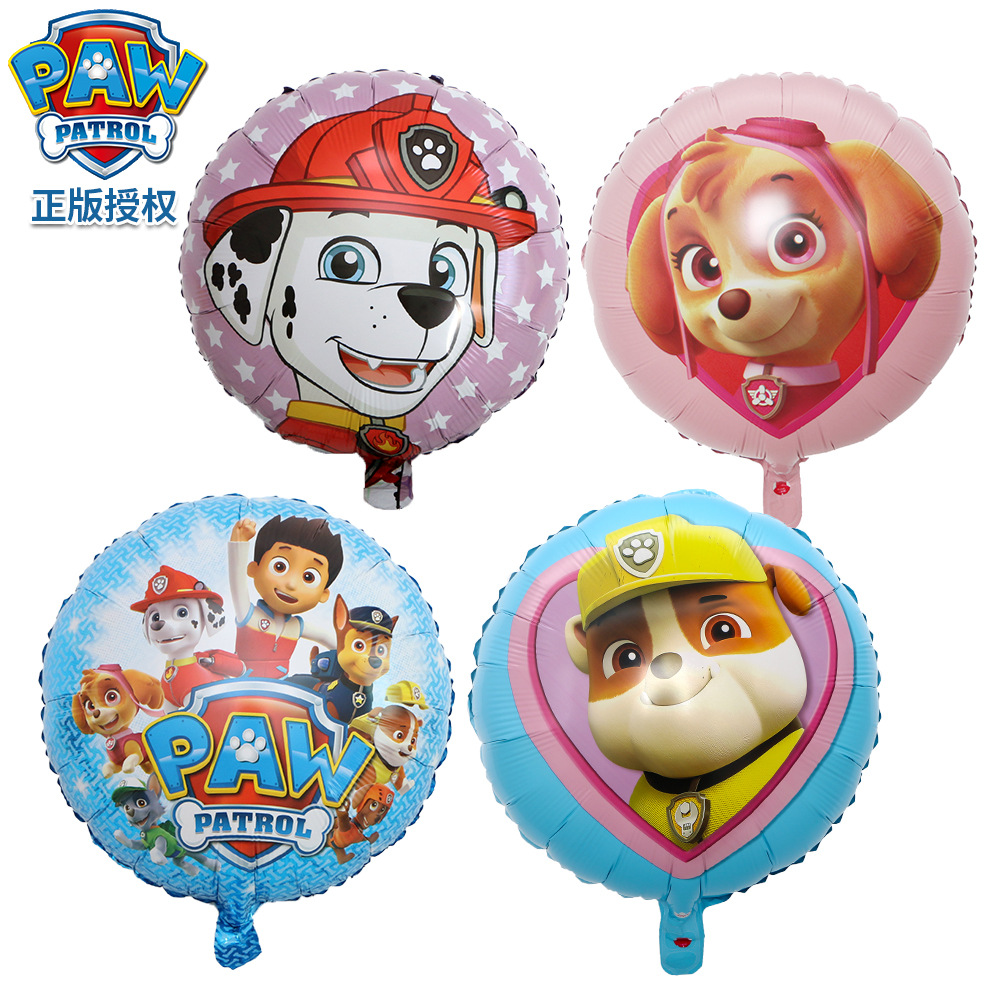 18-inch PAW Patrol Aiden and Ace Aluminum Foil Balloon Cartoon Woof Team Official Licensed Aluminum Foil Balloon