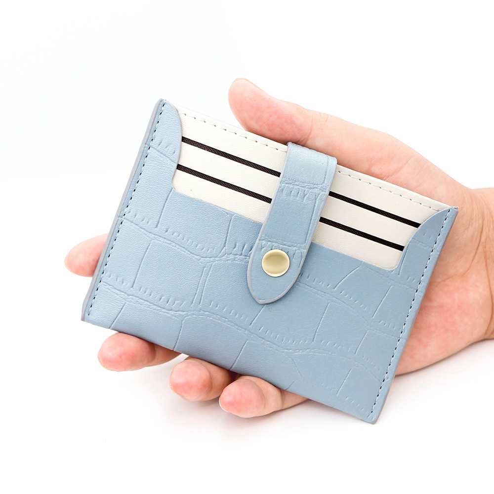 Nuevo bolso de tarjetas para mujeres, bolso de tarjetas multiplaza, bolso de cambio simple, bolso de tarjetas de certificados para mujeres, suministro directo de fabricantes