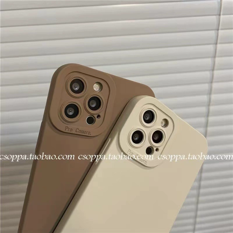 Apple матовый чехол «молочный чай», совместим с iPhone, японско-корейский стиль, iPhone 12 Pro Max