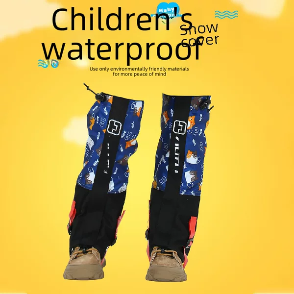 Large and small children's men's and women's snow cover outdoor mountaineering snow-proof waterproof breathable sand-proof leg cover desert shoe cover sand-proof foot cover