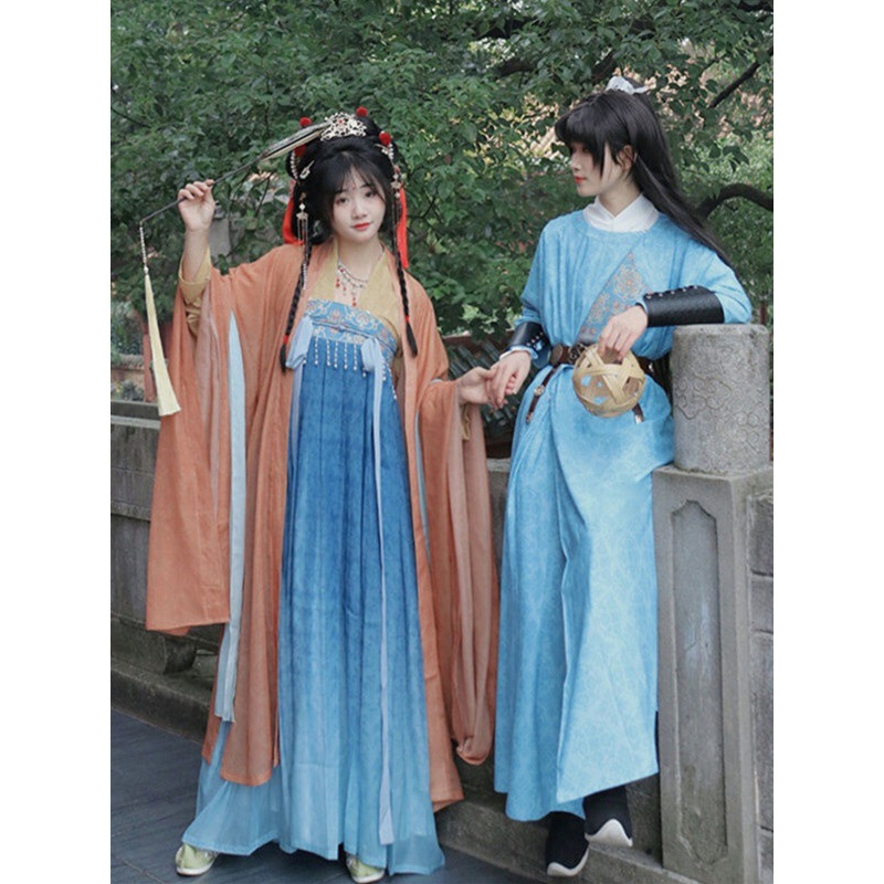 Photo Studio Retro Tang Style Ancient Suit Original Hanfu Couple Theme Chinese Style Xianqi Palace Night Banquet Classical Photography suit