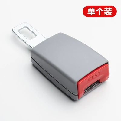 Seat belt shoulder pad with Buckle for Car - seat-belt-extender-grey-opp-bag