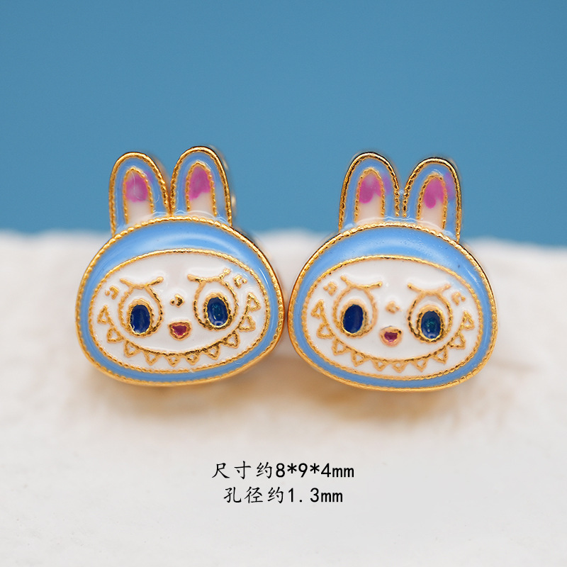S925 シルバー新ラブブトランスファービーズかわいい小さなビーズネックレスハンドロープ diy アクセサリーアクセサリーギフト女性のための|undefined