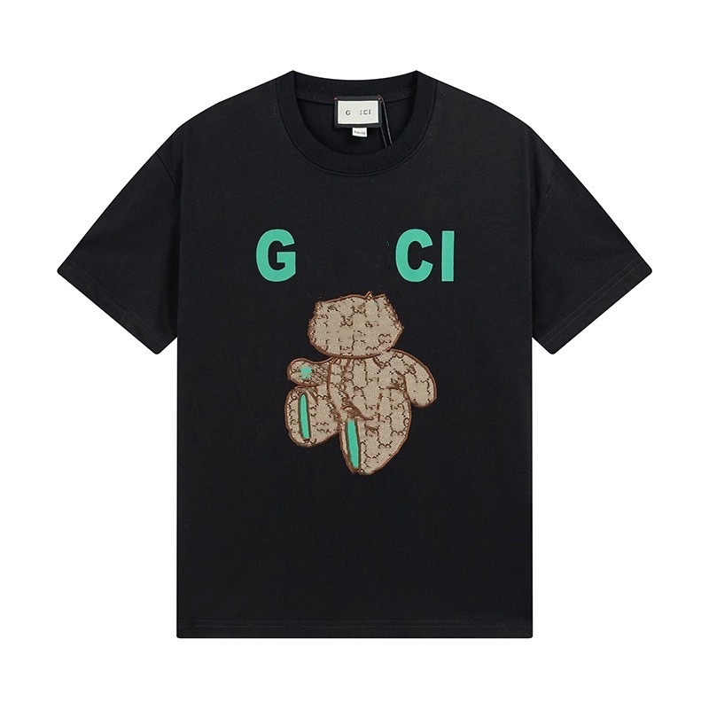 GU GU ハイバージョン クロスボーダー 25SS 新作 子犬 アニマル柄シリーズ プリント 半袖 Tシャツ カップル 万能|undefined