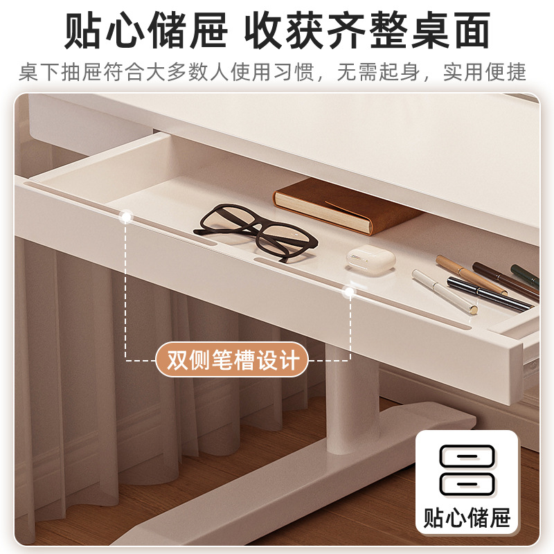 Mesa de aprendizaje elevable manual Mesa de escritorio para estudiantes domésticos Mesa de escritorio elevable Mesa de oficina Mesa de computadora Mesa de trabajo